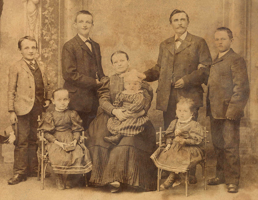 Familie Soukup 1896 in Leoben